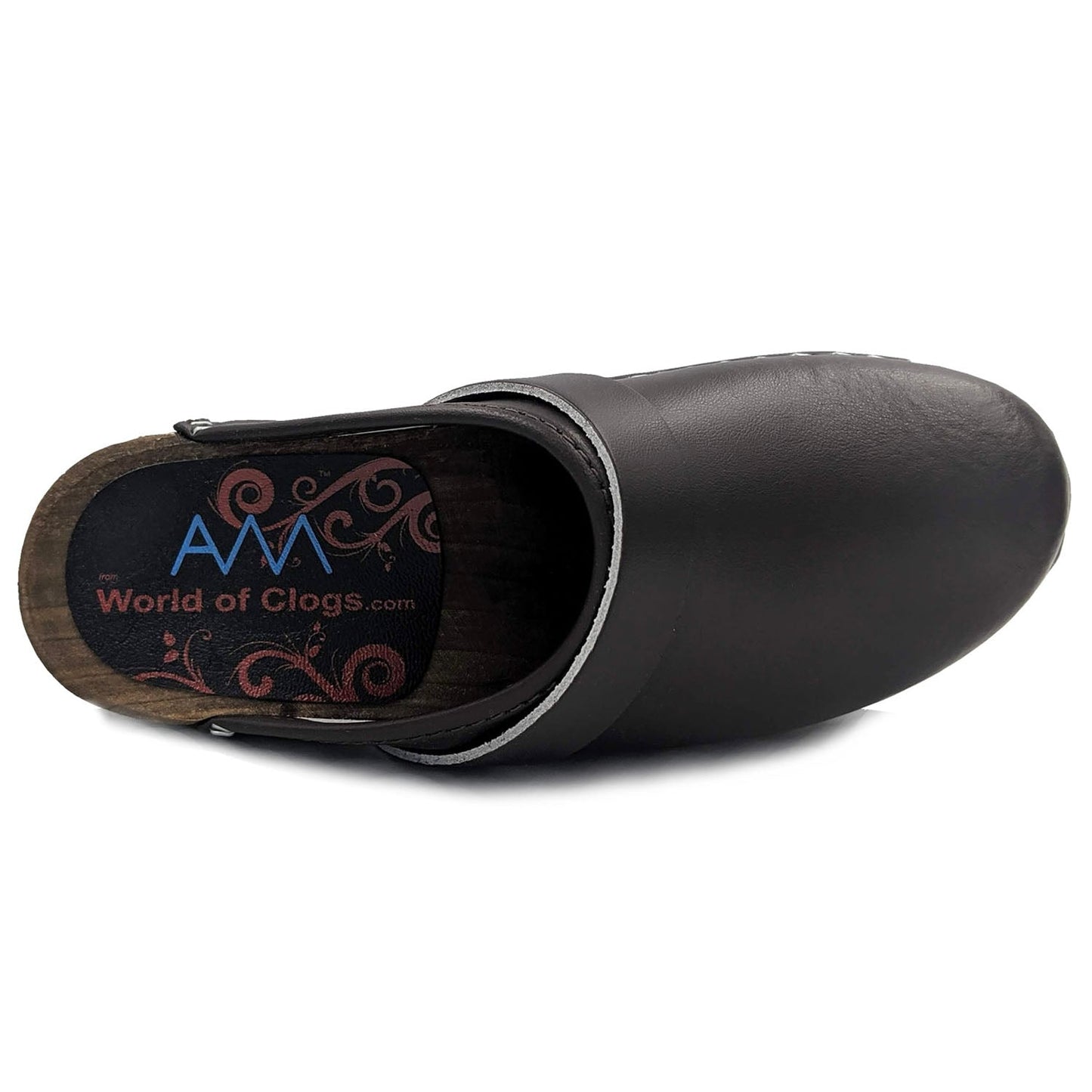 AM-toffeln 100 Clogs in Dark Brown