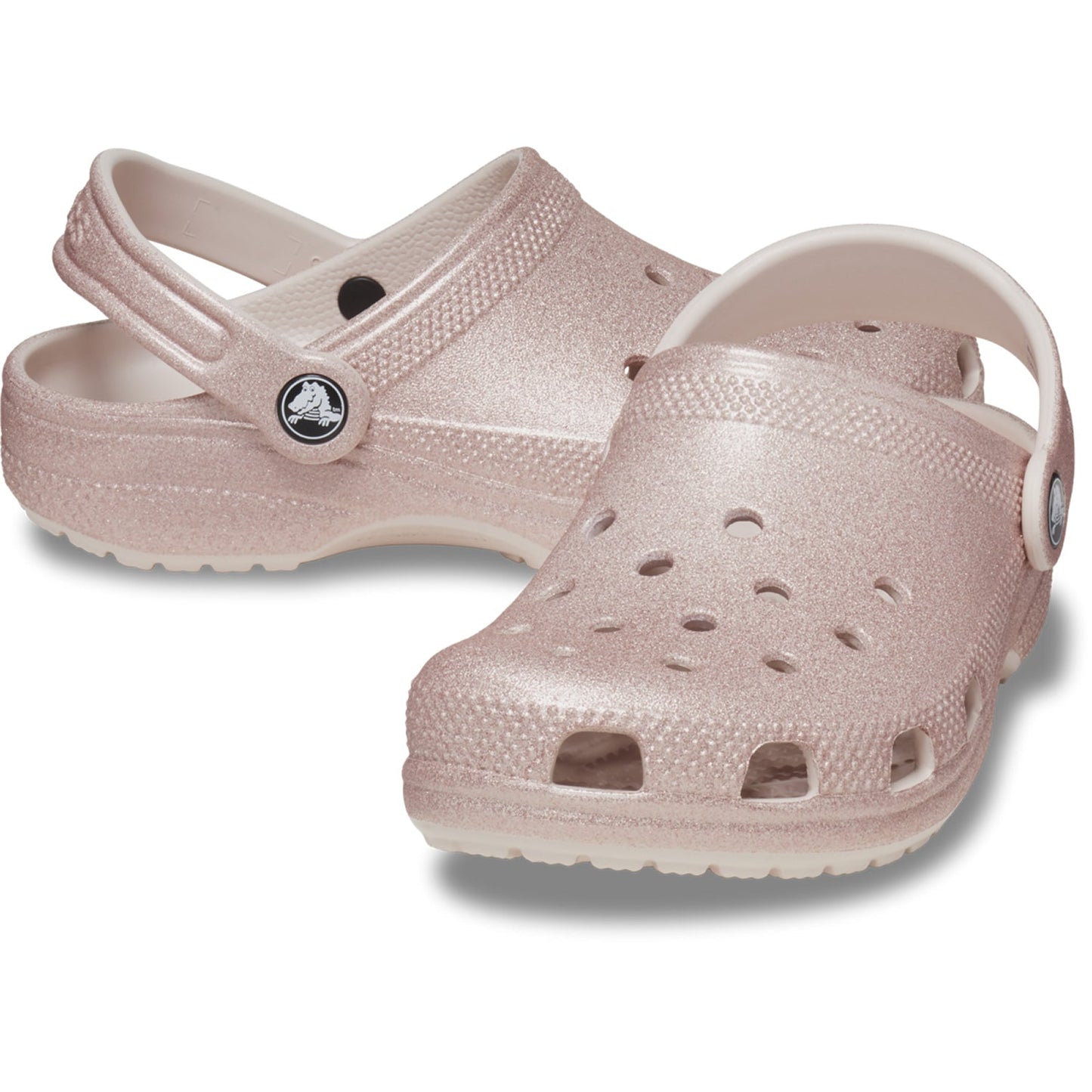 Crocs Classic Glitter Kids Clogs (206993) - Quartz Glitter