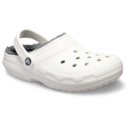 Crocs Classic Lined Clog (203591) - White/Grey