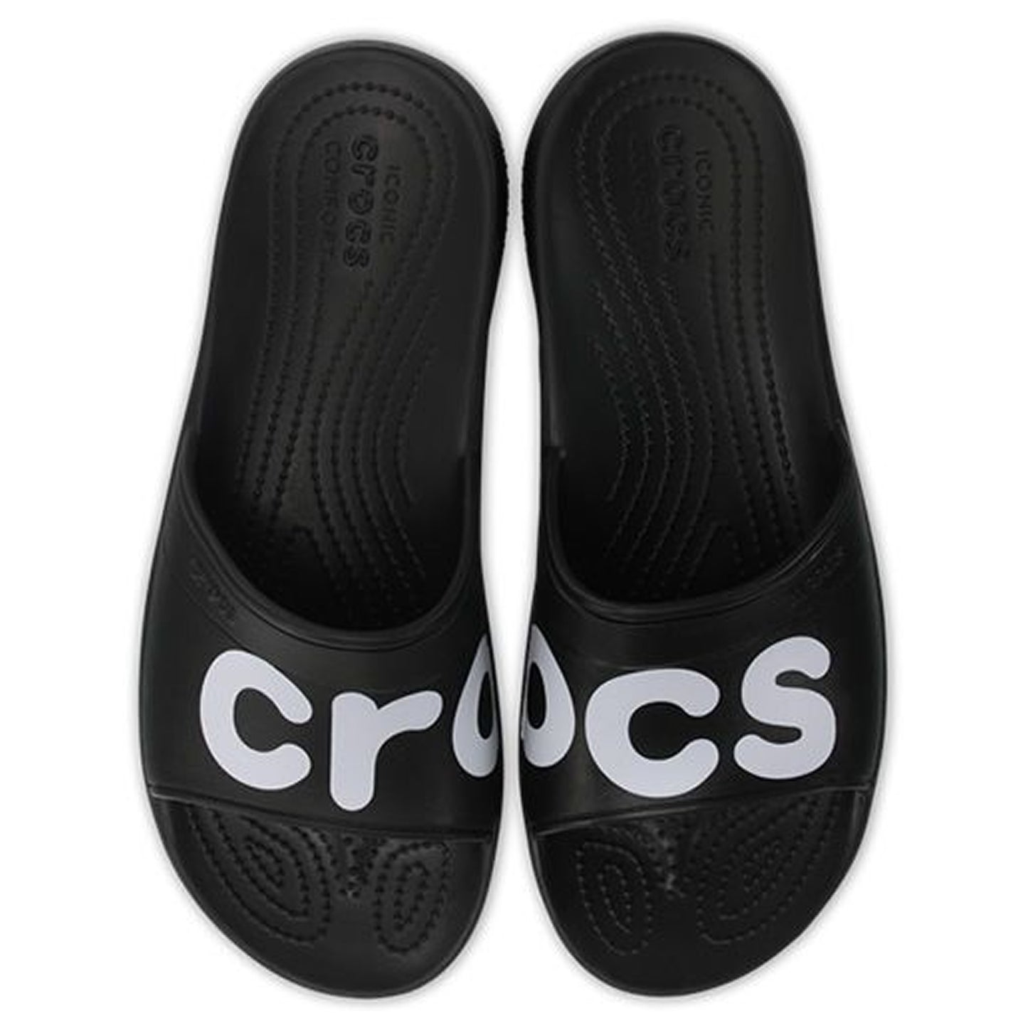 Crocs Classic Slide Graphic - Black/White