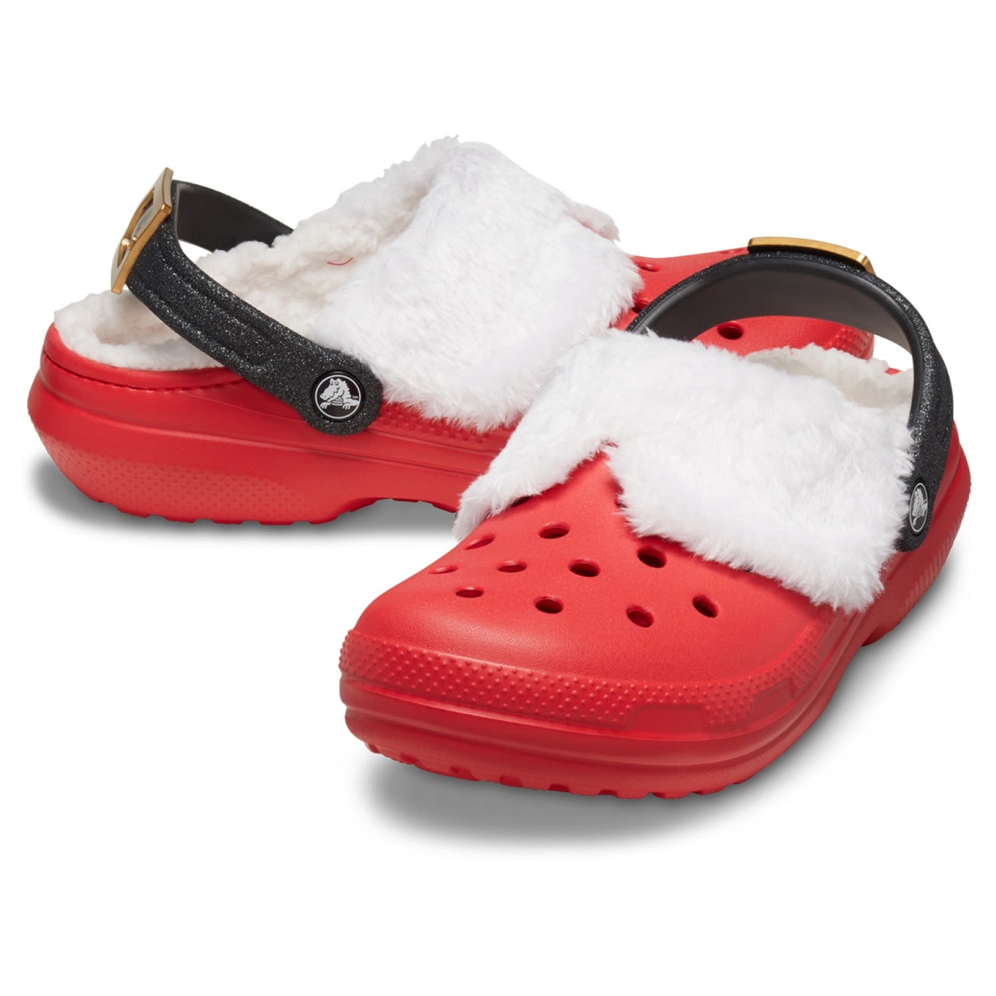 Crocs Classic Lined Santa Clog (210933) - Varsity Red/Multi
