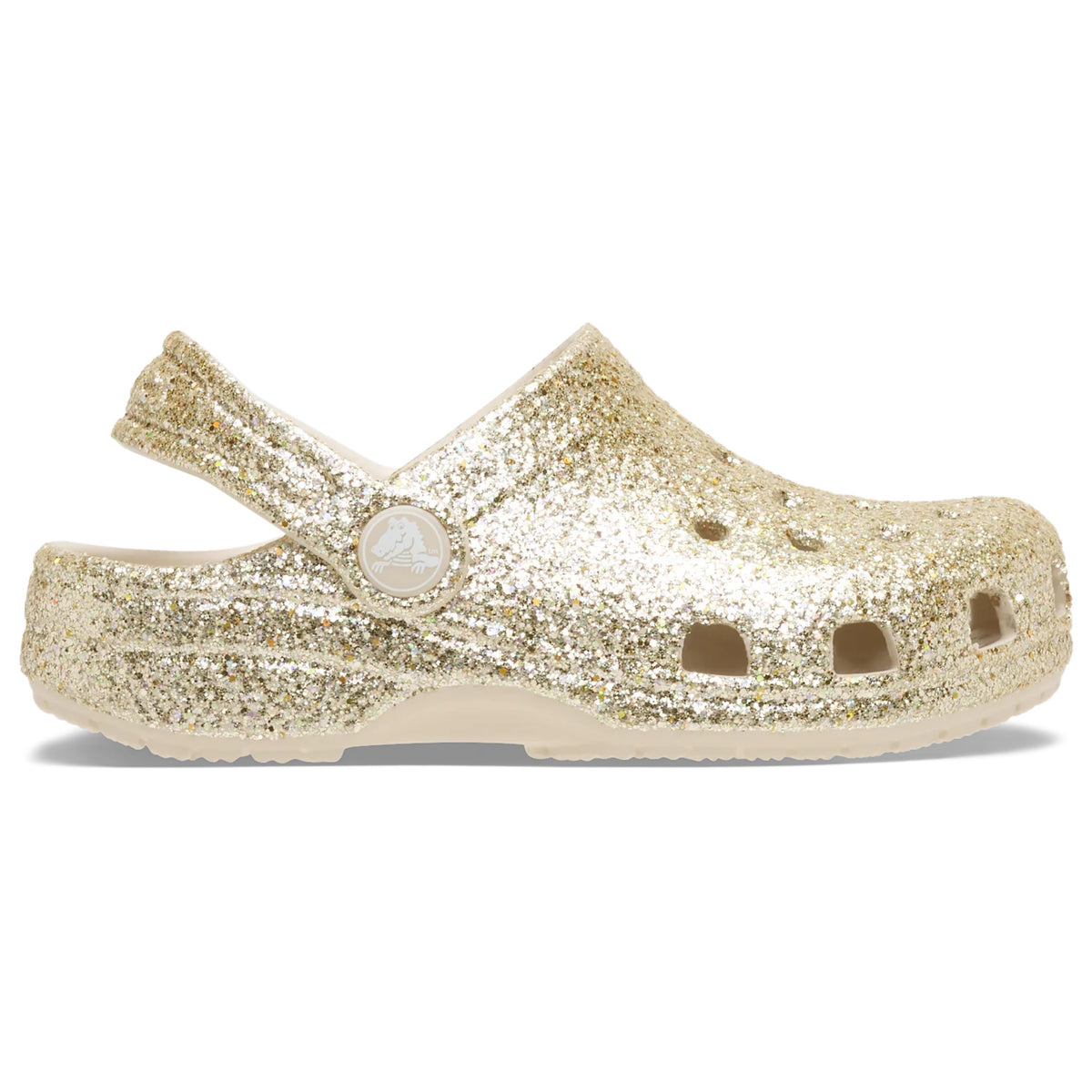 Crocs Classic Chunky Glitter Kids Clogs (211939) - Sandstone