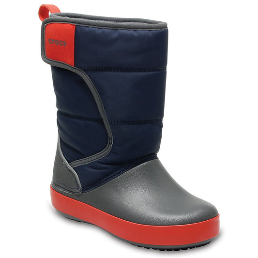 Crocs LodgePoint Snow Kids Boot Navy/Slate Grey