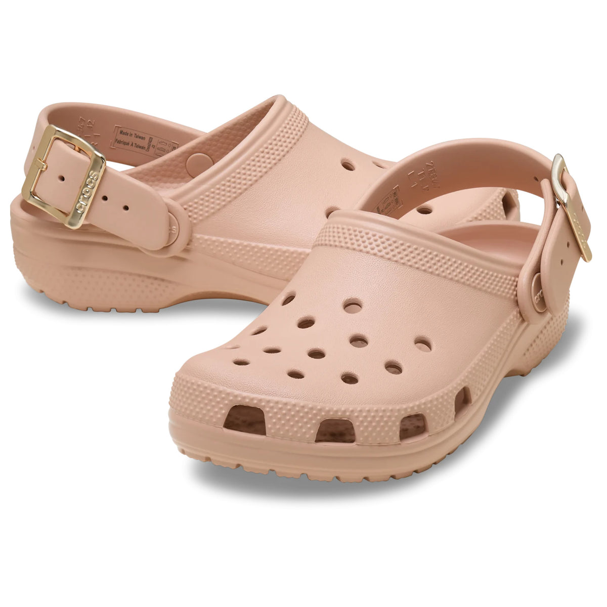 Crocs Classic Metallic Buckle Clog (213543) - Blush
