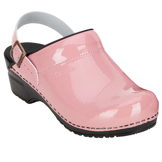 Sanita Freya Patent Flexible Clogs in Rose (457548)