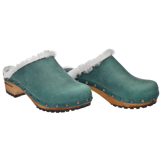 Sanita Hese Winter Clog in Green 450401