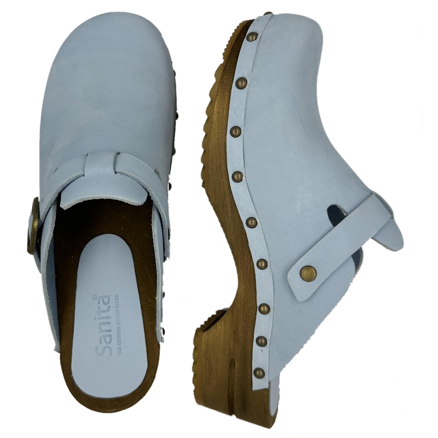 Sanita Kristel Traditional Clogs in Sky Blue (455205)