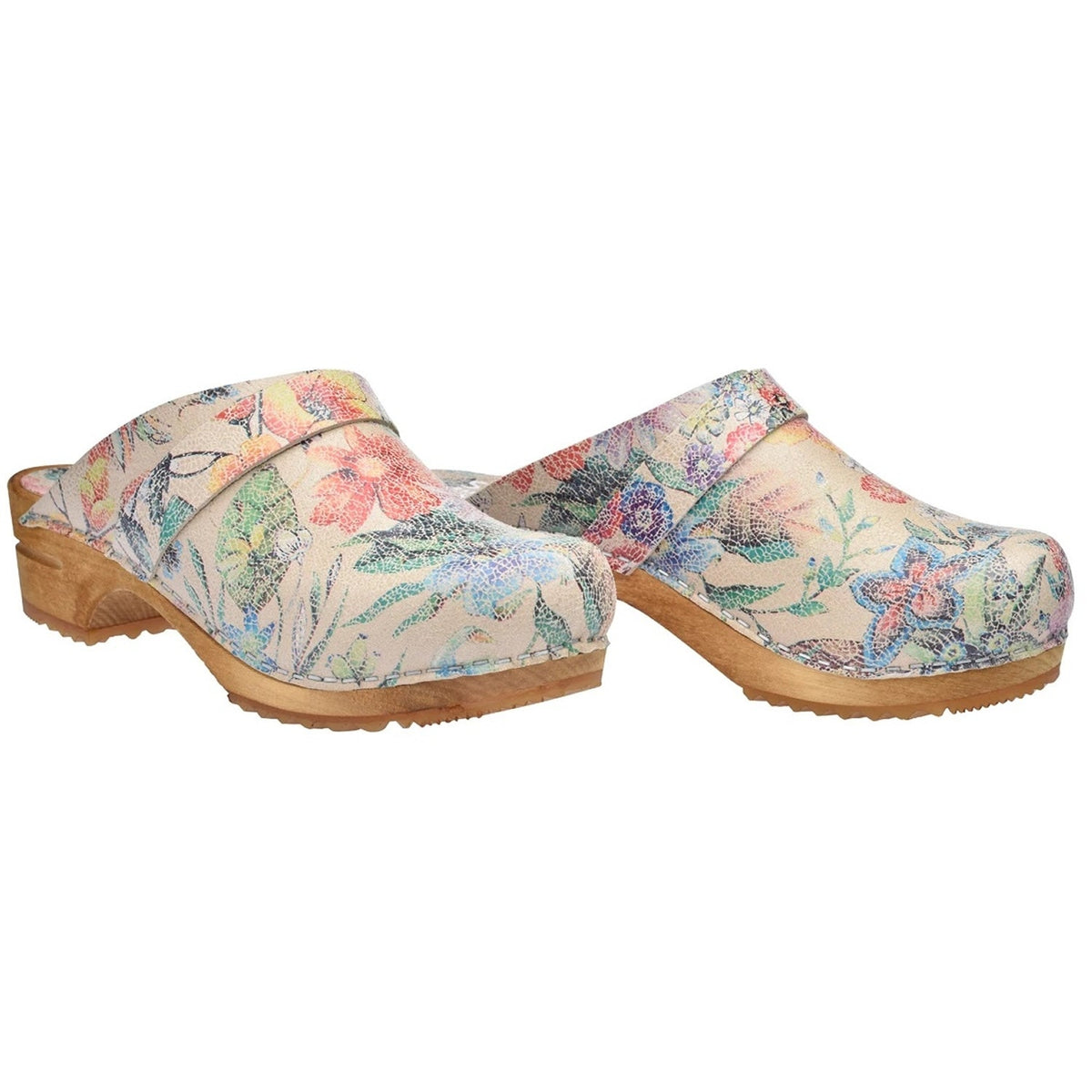 Sanita Vegu Vegan Wooden Clogs in Beige (476909)