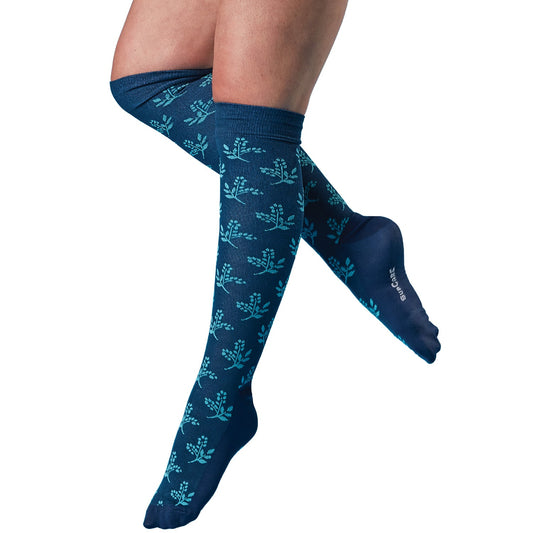 Toffeln Aktiv Cool Bamboo Compression Socks ACS - Blue Flower