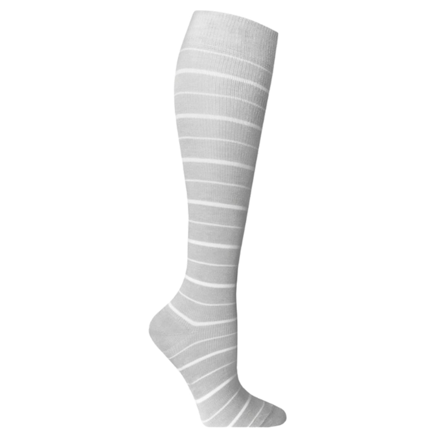 Toffeln Aktiv Cool Bamboo Compression Socks ACS Light Grey Stripe