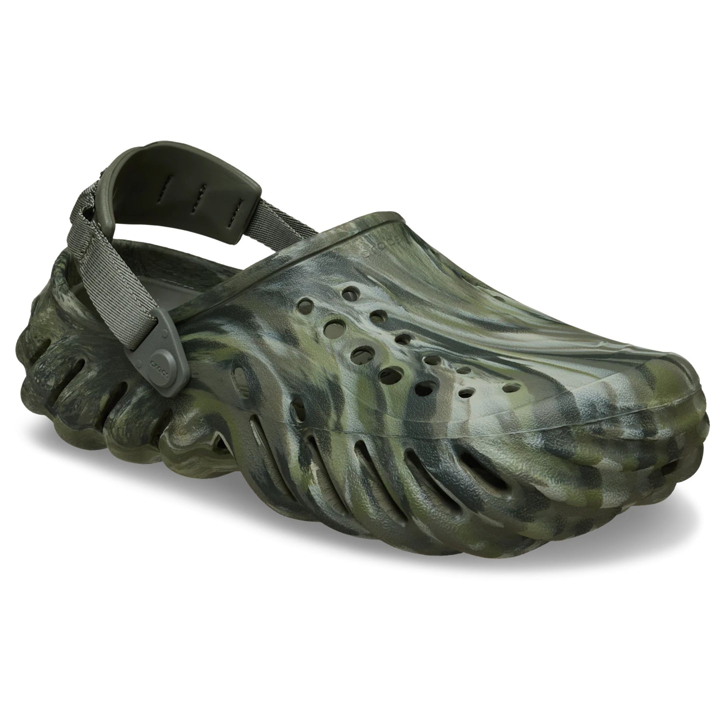 Crocs Echo Marbled Clog (208454) - Dusty Olive/Multi